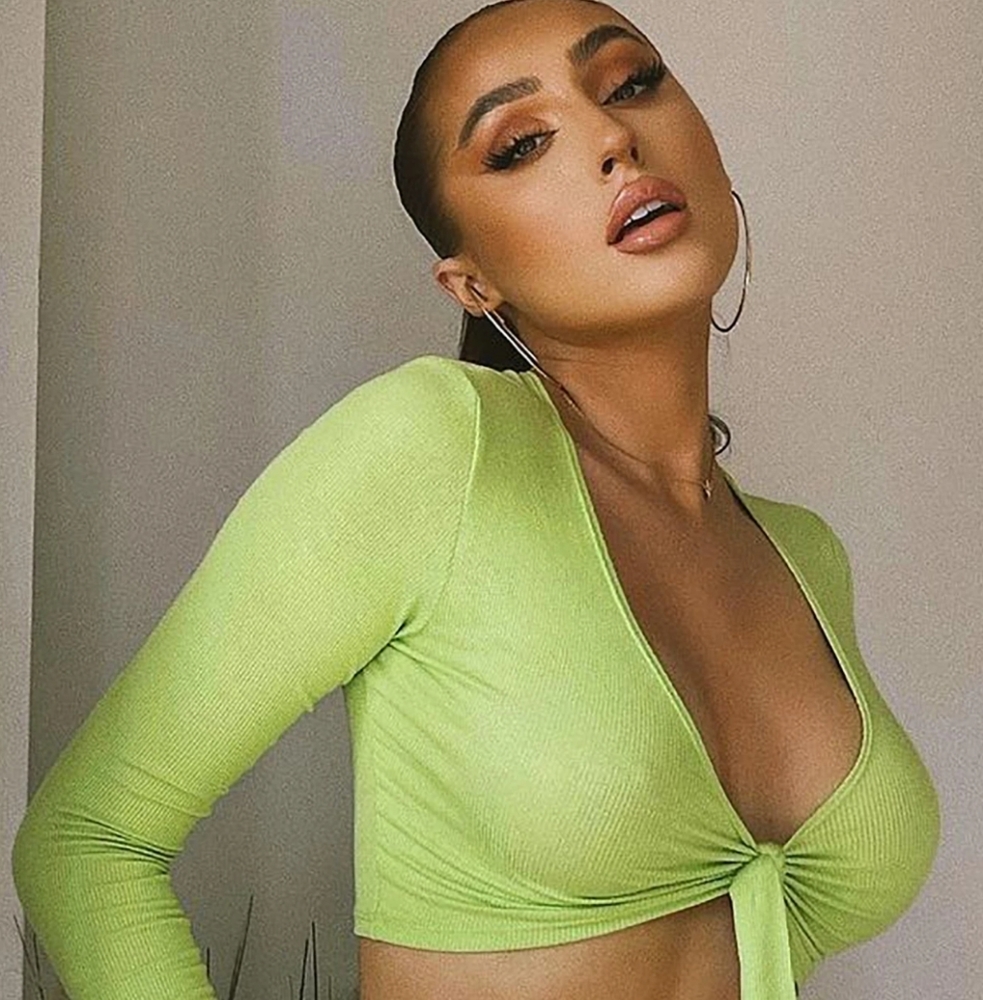 Lime crop top
